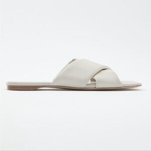Zara Flat Leather Sandals